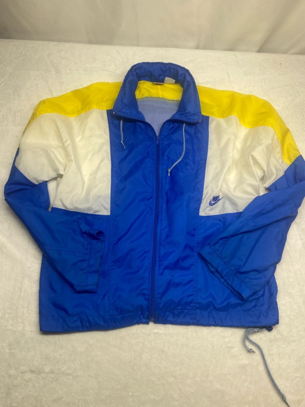 Vintage Nike Jacket Men Small Logo Full Zip Up Swoosh Track Windbreaker 90s Gym